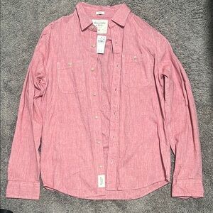 Abercrombie & Fitch Pink Casual Button Down Shirt